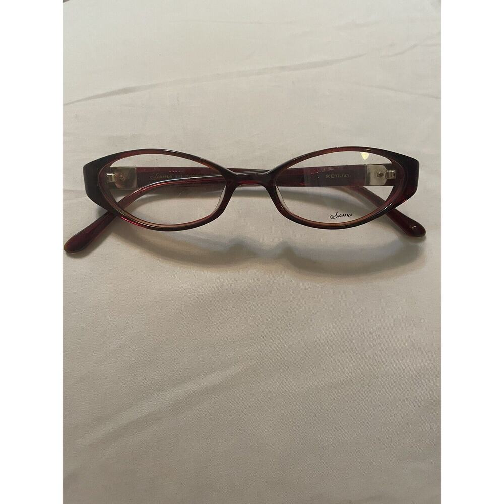 Sama Eyeglasses Frames MIA Tort/Win Horn Cat Eye 52-17-143‎